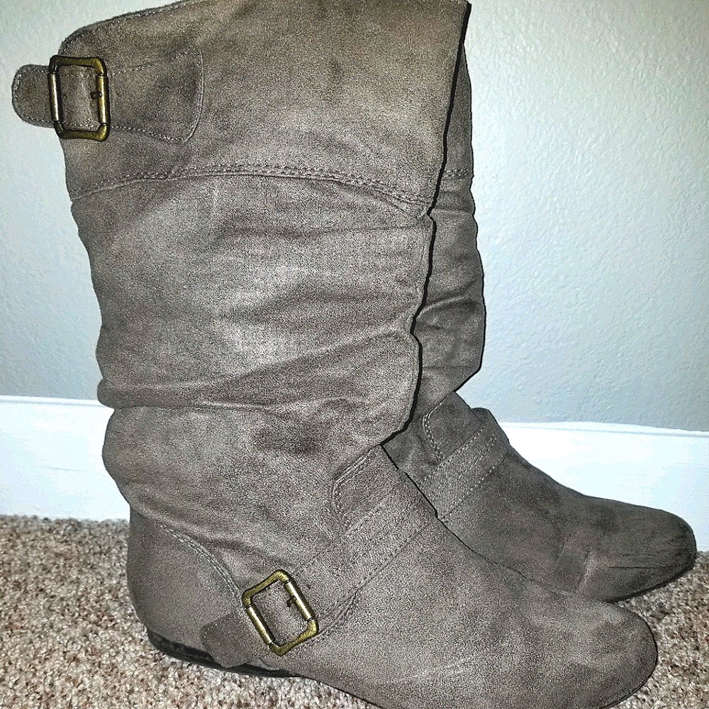 Austin Mid Calf Suede Boots